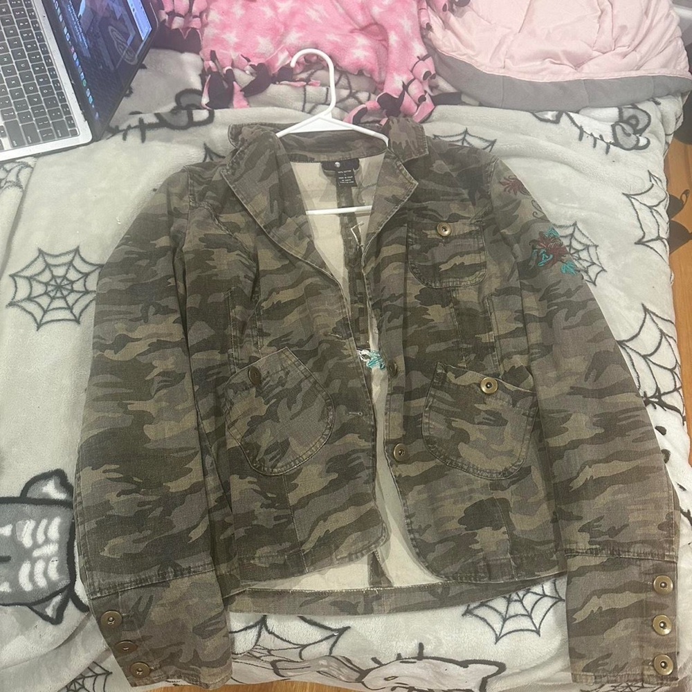 morbid threads embroidered jacket size L